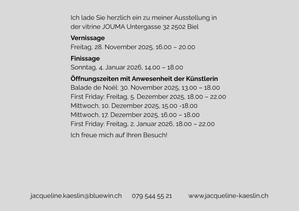 Flyer Ausstellung Altstadt Biel